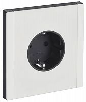Розетка 1-м СП FORTE&PIANO FP216M 16А IP20 с заземл. без защ. шторок винтовое крепление бел. IEK FP-R11-16-M-K01
