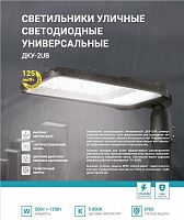 Светильник уличный линзованный светодиодный ДКУ-2UB 120Вт 230В 5000К 15000лм 125лм/Вт универсальный IP65 NEOX 4690612057439