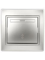 Переключатель 1-кл. СП Plano 10А IP20 1-103-03 250В алюм. Intro Б0030038