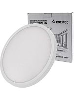 Светильник светодиодный SLIM WHITE 38Вт 4500К IP40 2650лм 230В 400х25мм КОСМОС KSlim38w_W4500K
