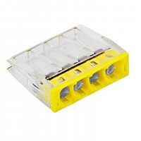Клемма СМК 2273-244 (с пастой) 4 отверстия 0.5-2.5кв.мм (уп.100шт) PROxima EKF plc-smk-2273-244