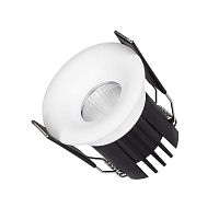 Светильник светодиодный MS-FOGGY-BUILT-R45-5W Warm3000 (WH 36 deg 230В) IP54 металл Arlight 044621
