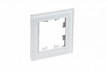 Рамка 1-м AtlasDesign Nature стекло бел. SchE ATN320101