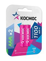 Аккумулятор R03 NI-MH 1100мА.ч (блист.2шт) Космос KOCR03NIMH(1100MAH)