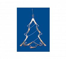 Фигура ULD-H1620-010/STA/3AAA WARM WHITE IP20 XMAS TREE Елочк 3AAA (не в/к) 18х19см подвес 10 LED провод прозр. Uniel UL-00007254