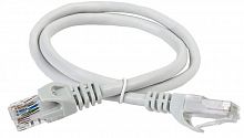 Патч-корд кат.5е UTP 1м сер. ITK PC01-C5EU-1M