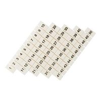 Маркеры для UT/ST/Push-in 4 с нумерацией 1-50 (уп.100шт) EKF zb-st-4-1-50