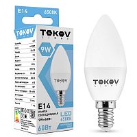 Лампа светодиодная 9Вт С37 6500К Е14 176-264В TOKOV LIGHT TKL-C37-E14-9-6.5K