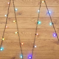 Гирлянда "LED-Шарики" 5м d=18мм 30LED RGB темно-зел. провод 3.6Вт 220В IP20 NEON-NIGHT 303-549