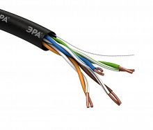 Кабель витая пара U/UTP 4х2х24 AWG Cat5e CU PE OUTDOOR (уп.305м) ЭРА Б0044431