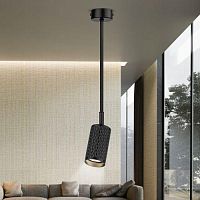 Светильник OL45 BK MR16 GU10 IP20 настенно-потолочный спот черн. Эра Б0058498