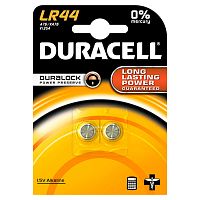 Элемент питания алкалиновый "таблетка" 1.5В LR44 BP-2 (блист.2шт) Duracell Б0009737