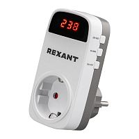 Реле напряжения «вилка-розетка» с дисплеем 16А Rexant 10-6040