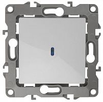 Механизм выключателя 1-кл. СП Эра12 10А IP20 12-1102-01 250В 10AX с подсветкой бел. Эра Б0014633
