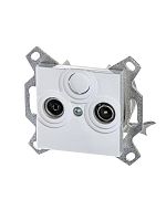 Розетка TV-R Levit оконечная бел. ABB 2CHH083503A6003