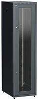 Шкаф сетевой LINEA E 42U 600х800мм стекл. передняя дверь задняя металлическая черн. ITK LE05-42U68-GM