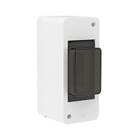 Щиток настенный 2мод. IP41 с тонированной дверцей бел. DKC F02W0WD