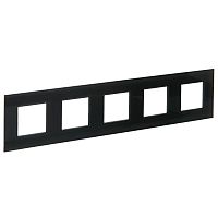 Рамка 5-м SKANDY SK-F25G стекло графит IEK SK-M52-G-K53
