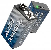 Аккумулятор крона Li-ion 9В 650мАч (блист.1шт) КОСМОС KOCLi9V650mAh1BL