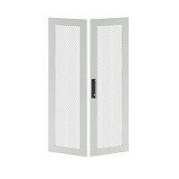 Дверь двустворчатая для IT-CQE 1200х800 перфорир. RAL7035 DKC RGITCPMD1280