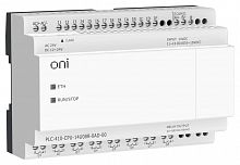 Модуль ЦПУ ПЛК 410 8 DI 6 UI (0-10В/DI) 8 RO 12В-24В DC или 24В AC с Ethernet портом без экрана ONI PLC-410-CPU-14U08R-0AD-00
