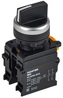 Переключатель 3 полож. 2НЗ черн. MASTER IEK MI-SW60-20X3-5-24-3-K02