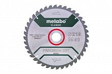 Диск пильный 216х30 HM 40WZ 5 отр. для торцовок Metabo 628060000