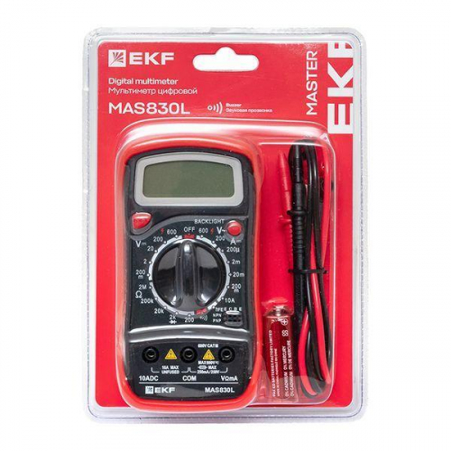 Мультиметр цифровой MAS830L Master EKF In-180701-pm830L фото 11 Мультиметр цифровой MAS830L Master EKF In-180701-pm830L фото 11