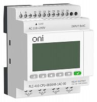 Модуль ЦПУ ПЛК 410 8 DI 4 RO 220В AC с Ethernet портом с экраном ONI PLC-410-CPU-08D04R-1AC-00