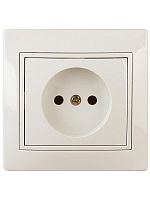Розетка СП Plano 2P 1-201-02 16А-250В IP20 сл. кость Intro Б0027608