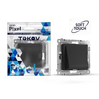 Вывод кабеля СП Pixel IP20 механизм карбон TOKOV ELECTRIC TKE-PX-CP-C14