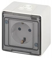Розетка Эксперт 11-2501-01 2P+E IP55 16А-250В ОУ бел. Эра Б0063294