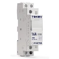 Контактор модульный 18мм 16А 230В АС 2НО PRIZMA TOKOV ELECTRIC TKE-PZ-MC-1-16-230-20