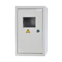 Щит с монтажной панелью ЩМП 320х180х100 настен окно с зам. металл сер IP54 КРЗМИ