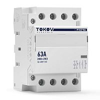 Контактор модульный 54мм 63А 230В АС 2НО 2НЗ PRIZMA TOKOV ELECTRIC TKE-PZ-MC-3-63-230-22