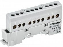 Шина L "фаза" изол. на универс. держ. 6х9-10-Ср TEKFOR IEK TF-NN10-10-KL-K03