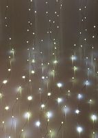 Гирлянда светодиодная "Дождь" 3х2м 240LED мультиколор 8 режимов 220В 1.5мм провод прозр. КОСМОС KOC_CUR-V107