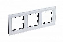 Рамка 3-м AtlasDesign Nature стекло бел. SchE ATN320103