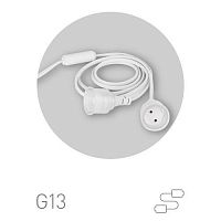 Патрон FITO-Holder G13 IP65 mini для ламп FITO до 600мм 2хG13 с выключателем вилкой 1.5м Эра Б0057744