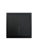 Выключатель проходной 1-кл. с индик. СП ZIMA IP20 10А безвинт. зажим черн. бархат LEZARD 704-4288-114QC