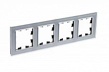 Рамка 4-м AtlasDesign Nature стекло алюм. SchE ATN320304