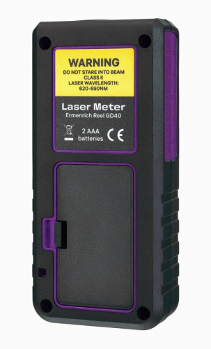 Рулетка лазерная Reel PLUS GD40 фиолет. Ermenrich 84643 фото 4