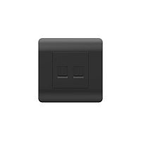 Розетка компьютерная 2-м NEW3-E RJ45 черн. CHINT 431503