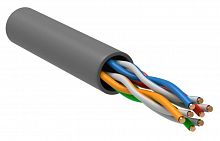 Кабель связи витая пара U/UTP (24AWG) кат.5е 4х2х0.51 ож PVC (305м) сер. (м) ITK LC1-C5E04-111