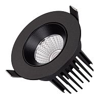 Светильник светодиодный MS-ATOLL-BUILT-TURN-R94-10W Warm3000 (BK 60 deg 230В) IP54 металл Arlight 041574