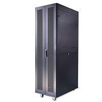 Шкаф серверный телекоммуникационный напольн. ND-SC-47U80/120-BK 19дюйм 47U 800х1200мм для распределит. и серверн. оборудования; передн. и задн. двойн. перфорир. двери ручки с замком RAL 9004 черн. Cabeus 11123c