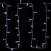 Гирлянда модульная "Дюраплей LED" 20м 200LED мерцающий "Flashing" (каждый 5-й диод) бел. провод бел. каучук Neon-Night 315-185