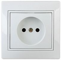 Розетка 1-м СП Plano 1-201-01 16А IP20 250В 2P бел. Intro Б0053859