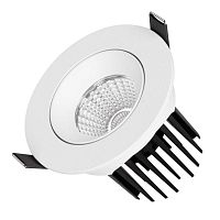 Светильник светодиодный MS-ATOLL-BUILT-TURN-R94-10W Warm3000 (WH 60 deg 230В) IP54 металл Arlight 044603