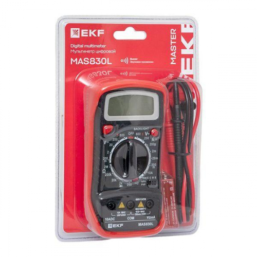 Мультиметр цифровой MAS830L Master EKF In-180701-pm830L фото 10 Мультиметр цифровой MAS830L Master EKF In-180701-pm830L фото 10